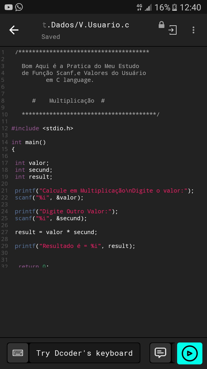 GitHub - ZeusXaloc-Dev/calculo--mutiplicacao: Um programa simples para ...