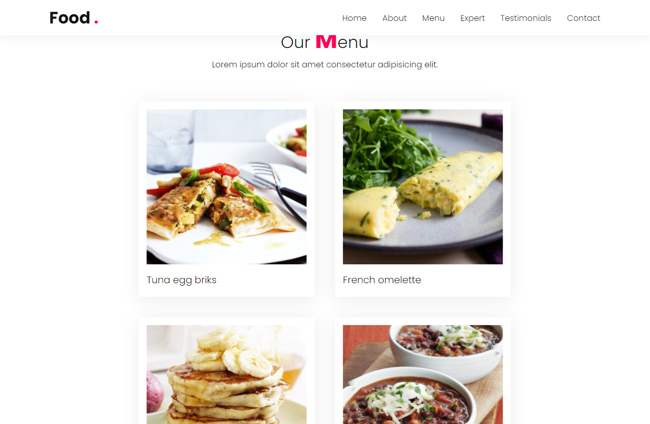 GitHub - alexandramagdici/web_food