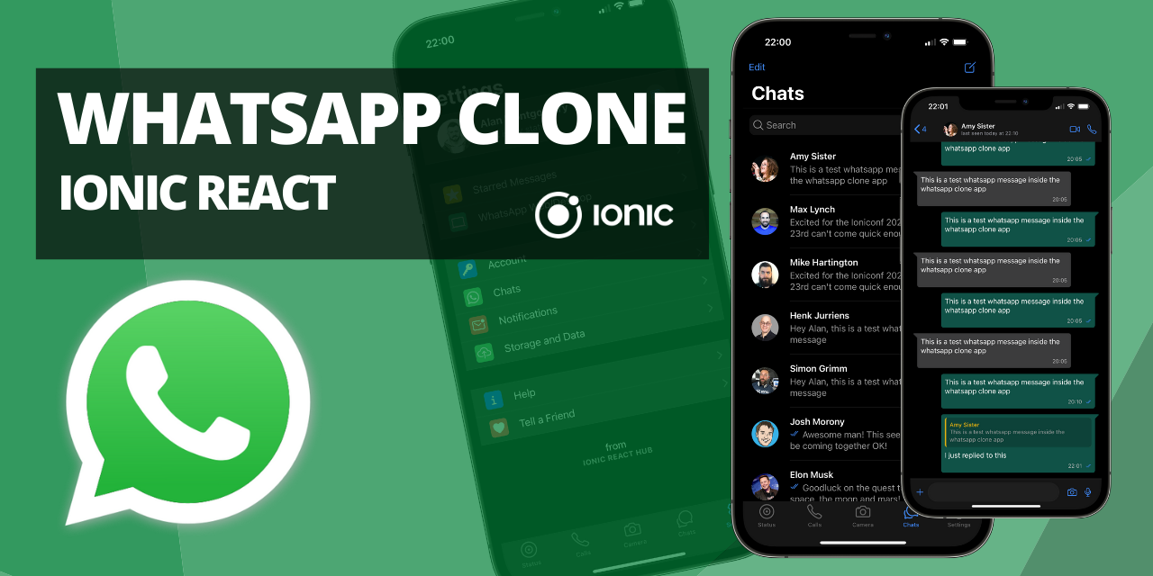 Ionic React WhatsApp UI Clone