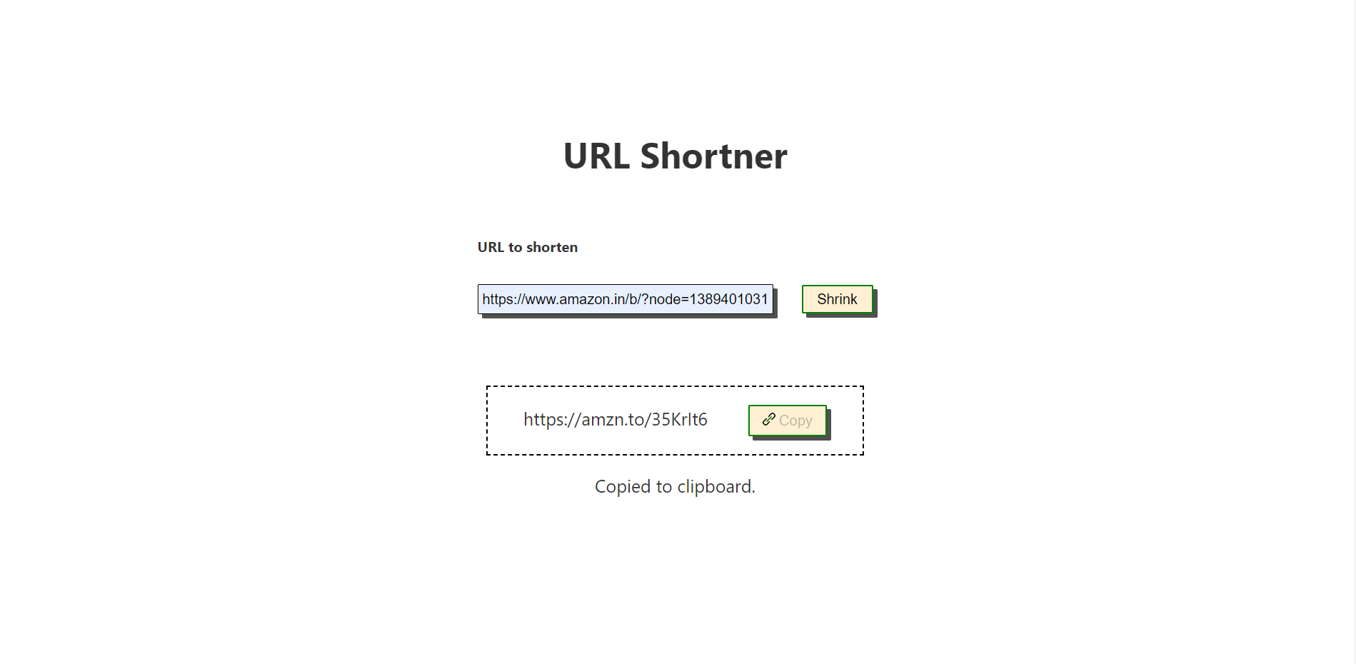 GitHub abinandh15/urlshortener