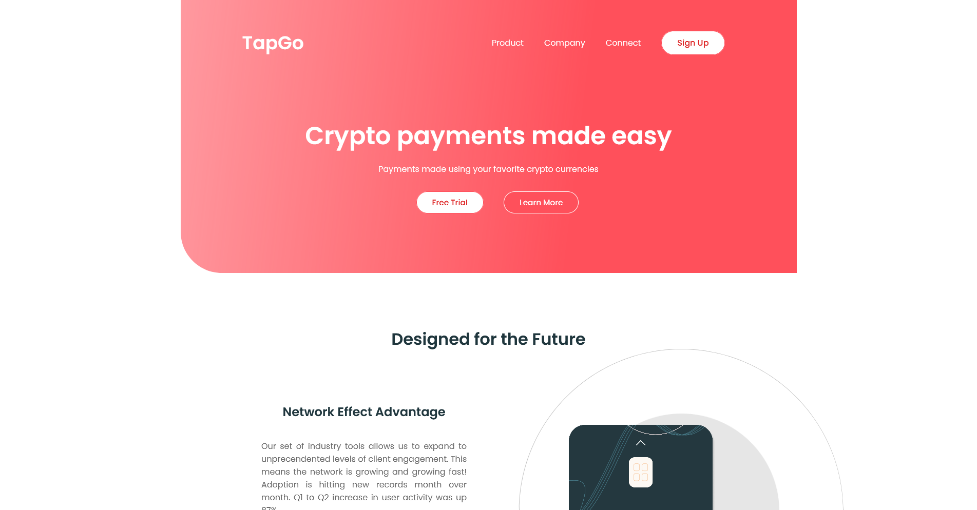 GitHub - jamiev03/TapGoV2: A digital currency debit card mockup website.