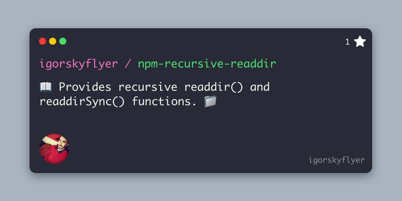 npm-recursive-readdir