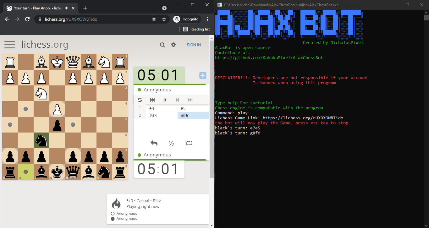 ChessBot Blog - How to use bot at Lichess.org