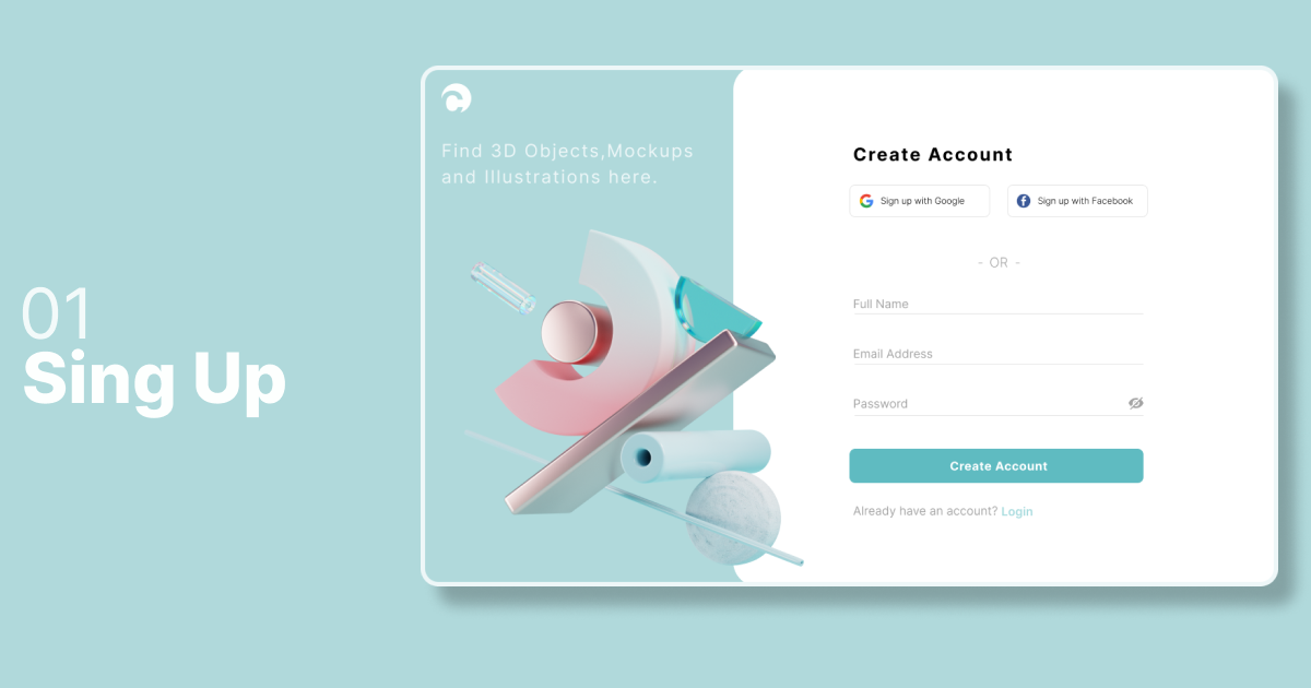 GitHub - Mrbanano/Sign.Up.Page: Daily UI Design Challenge | Day - 01 ...