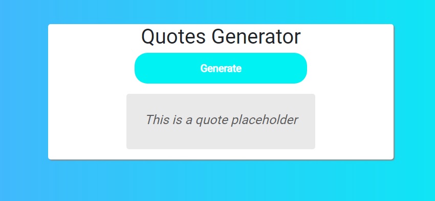 GitHub - Xander1936/Project5-Create-A-Quotation-Generator-1: A random ...