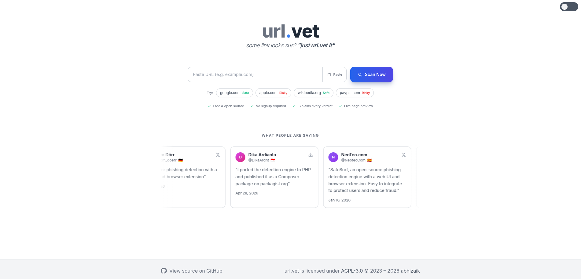 urlvet Svelte Themes