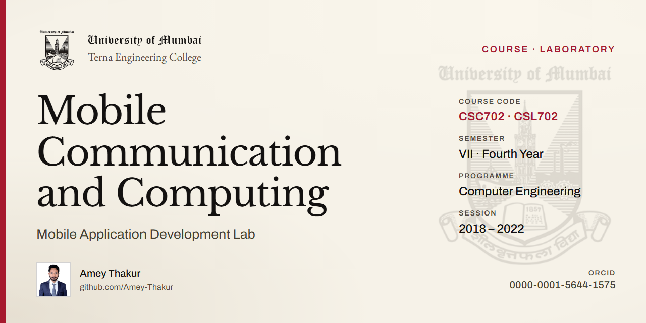 MOBILE-COMMUNICATION-AND-COMPUTING-AND-MOBILE-APPLICATION-DEVELOPMENT-LAB