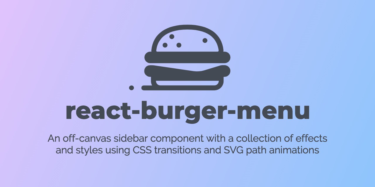 React on sale hamburger menu