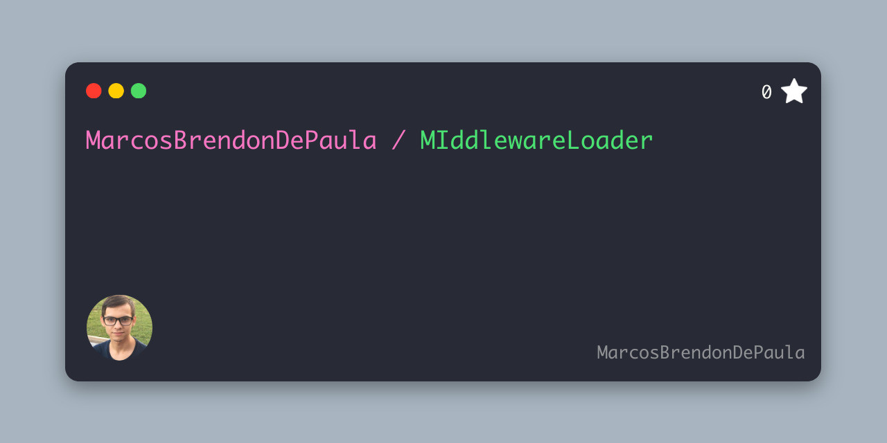 GitHub - MarcosBrendonDePaula/MIddlewareLoader: The middleware loader ...