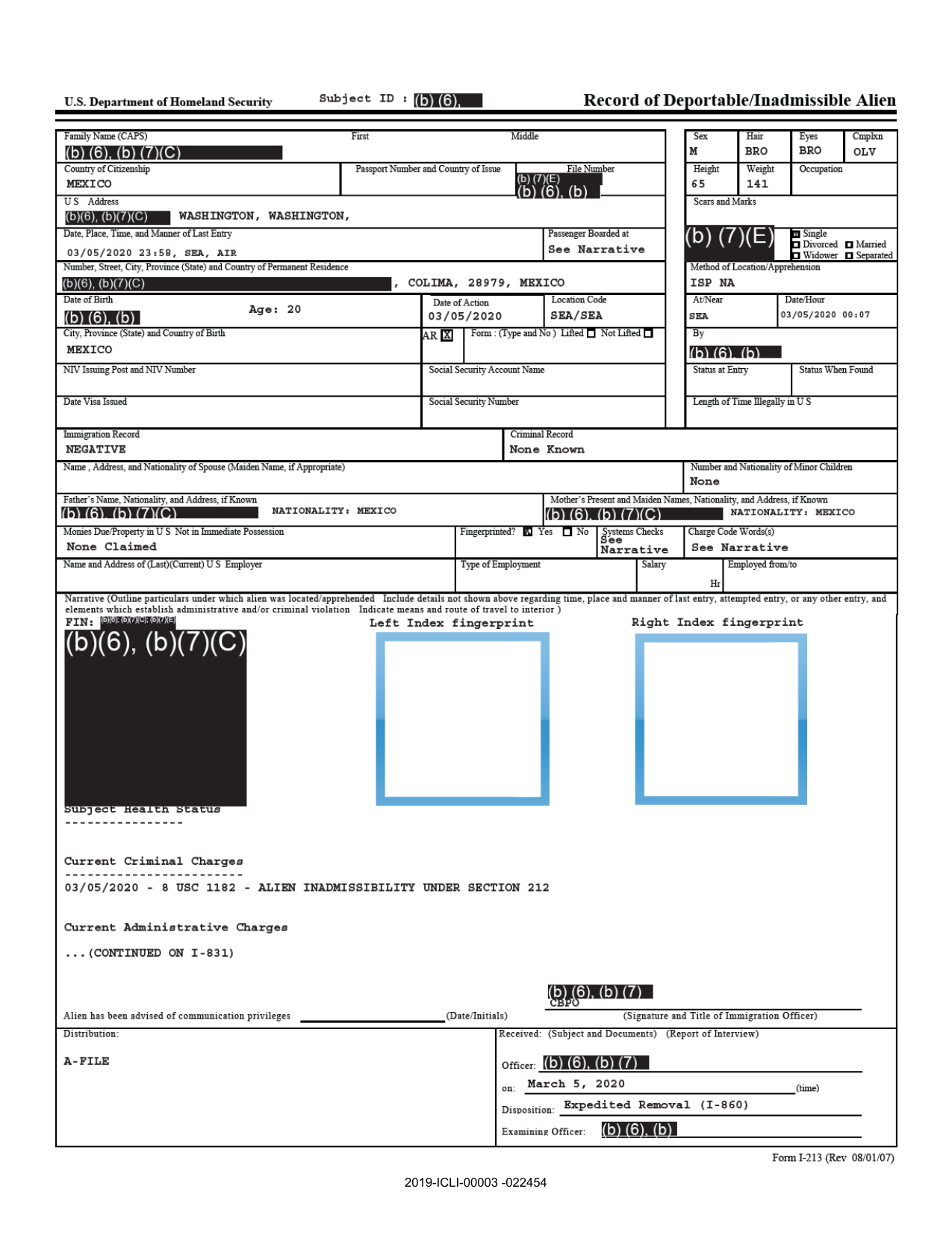 i-213-analysis