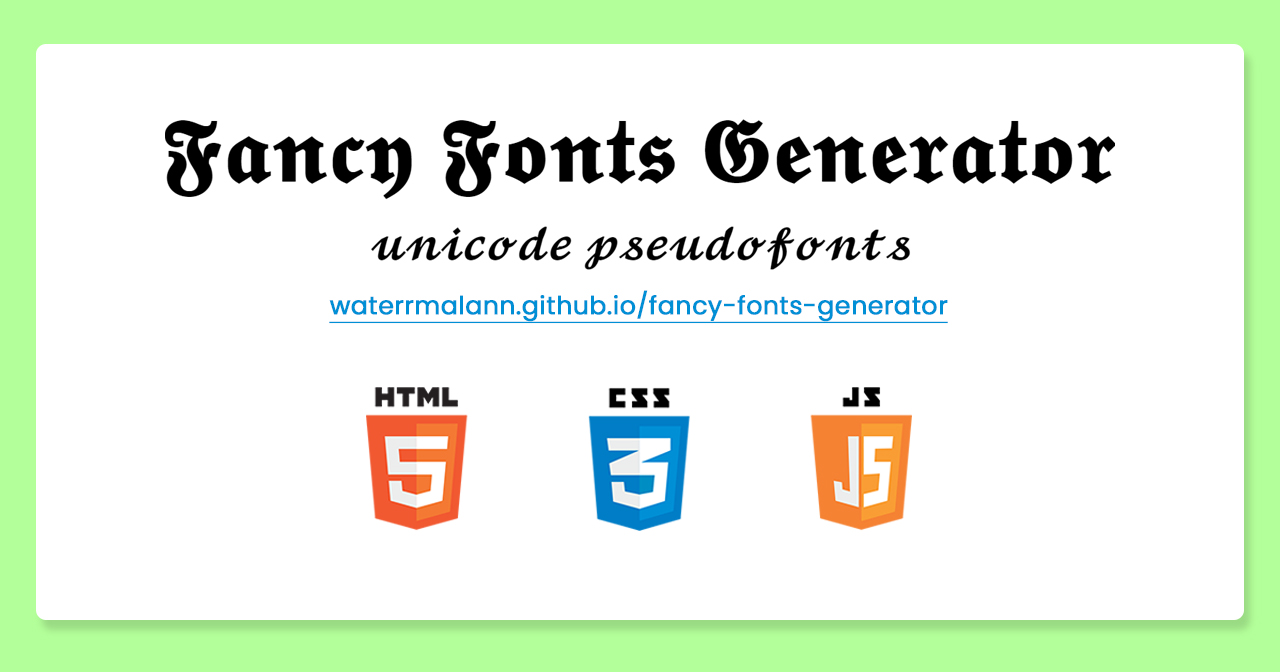 github-waterrmalann-fancy-fonts-generator-simple-web-app-that-can