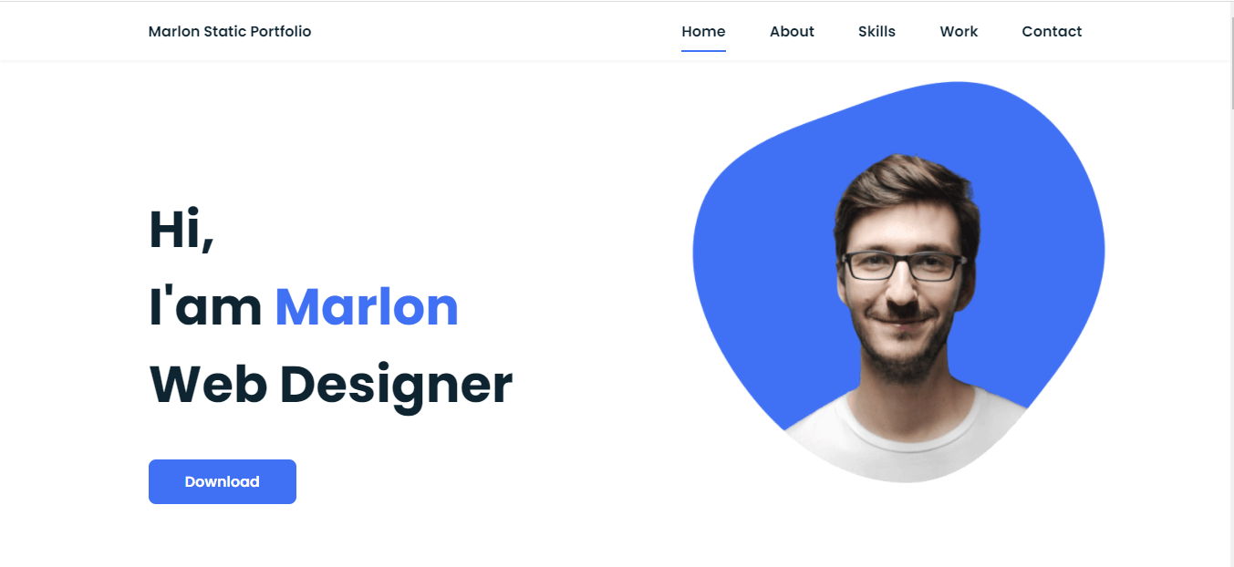 marlon-static-portfolio-blogger-template