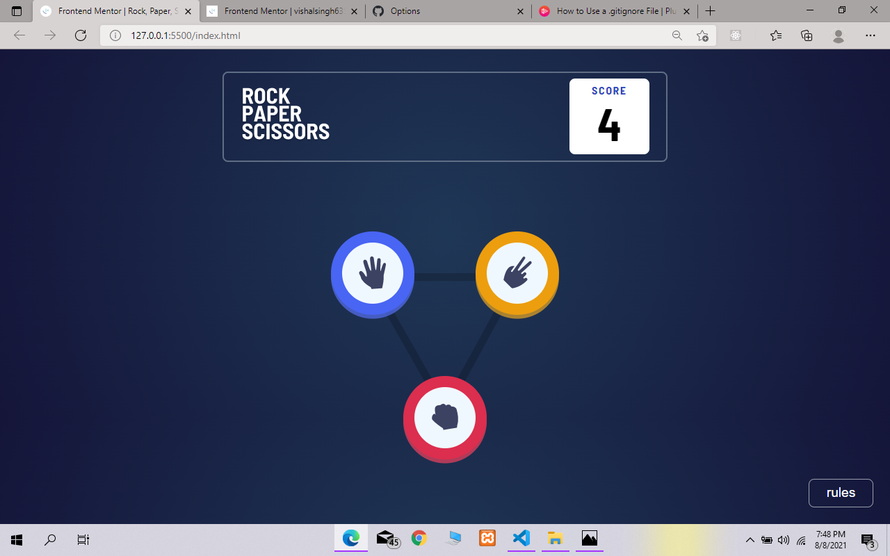GitHub - vishalsingh6350/rock-paper-scissors