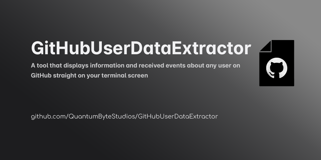 githubuserdataextractor