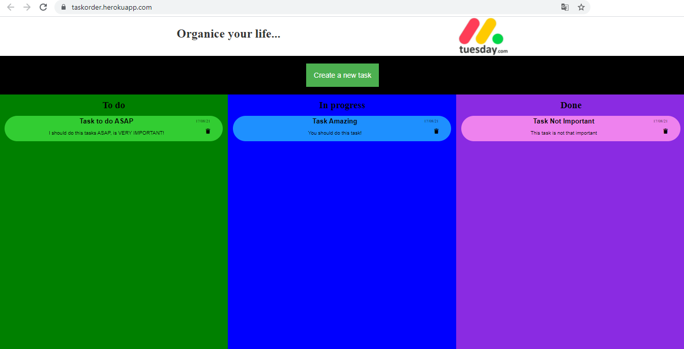 GitHub - leomza/listOfTasks: App made it with Node JS, Javascript, SCSS ...