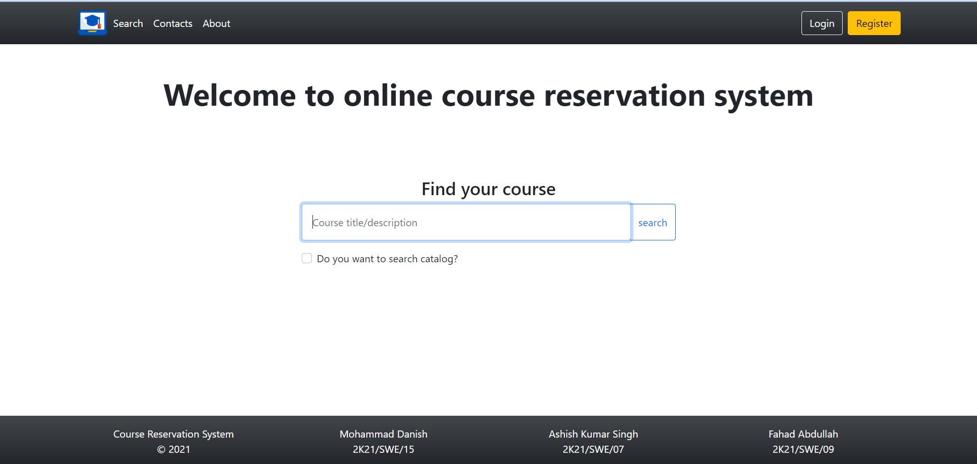 GitHub - okmd/course-reservation-system: This project is part of M.Tech ...
