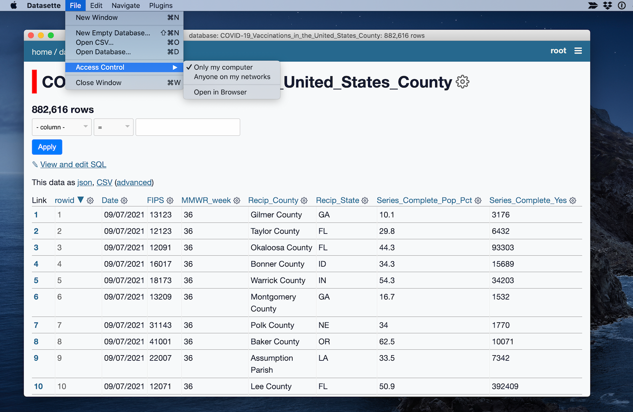 DataSette-App