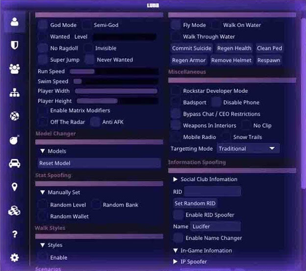 Luna Mod Menu (GTA 5) Download