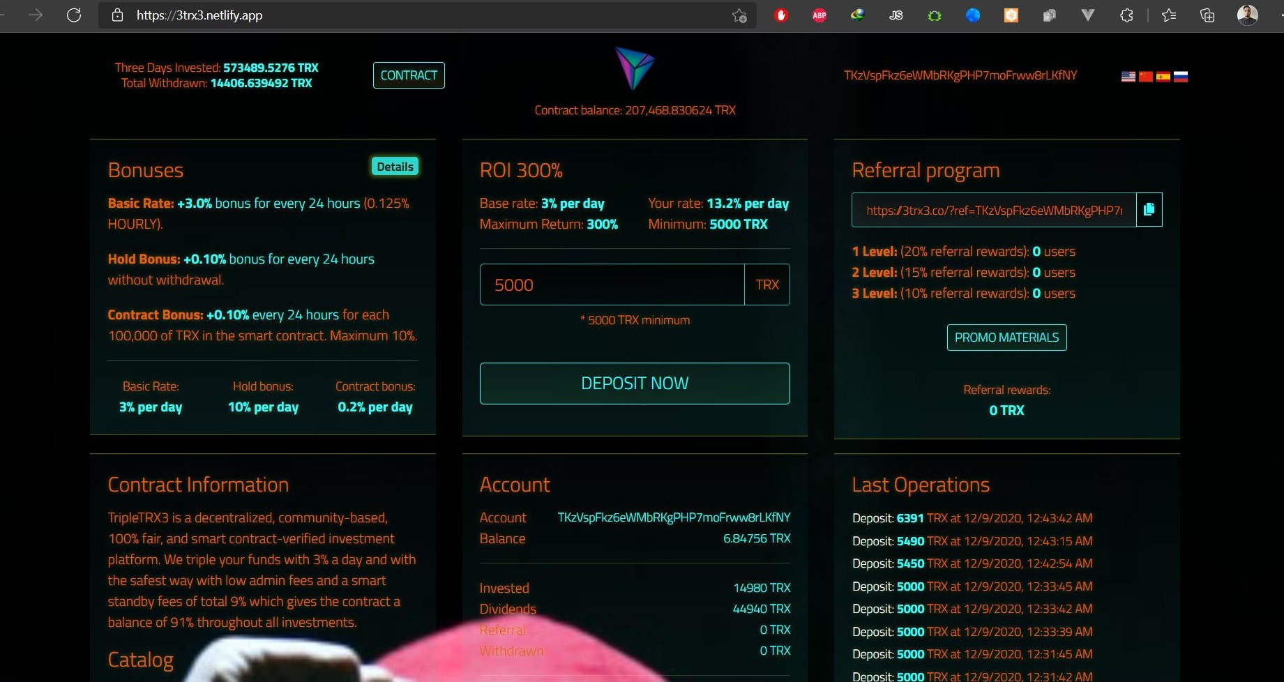 GitHub - Rajveenz2/3TRX3: Tron Blockchain Smart Contract Deployment