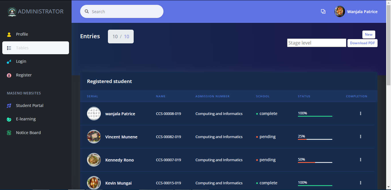 GitHub - anorld-droid/university_enrollment: A web application that ...