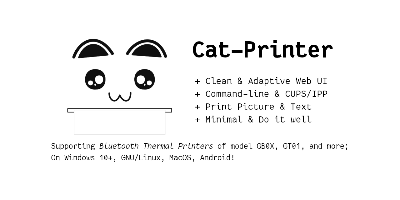 GitHub - NaitLee/Cat-Printer: Application supporting Bluetooth thermal “Cat  Printers”, for everyone!