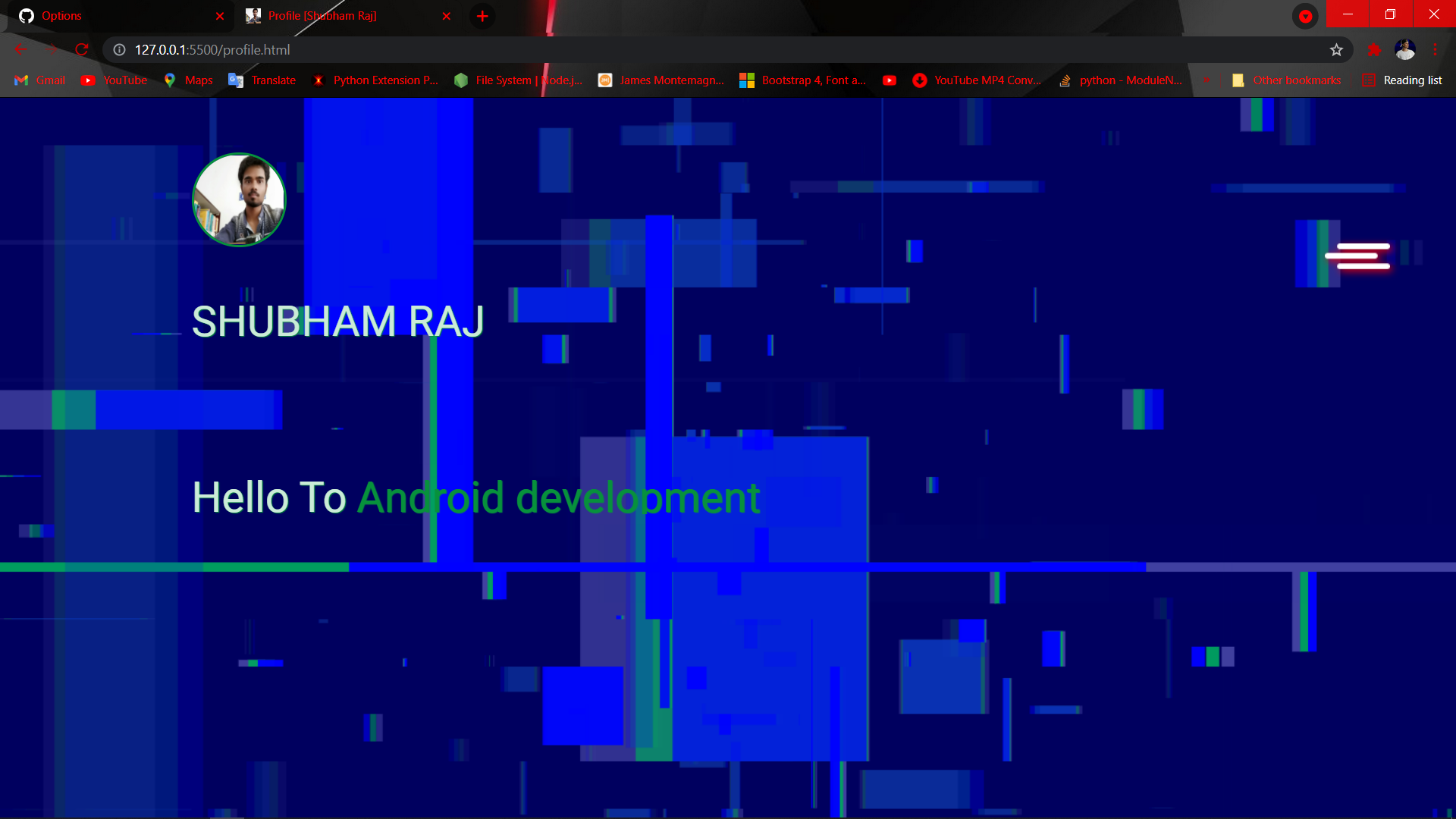GitHub - shubham-raj-143/project_design: Design My Profile(Demo)
