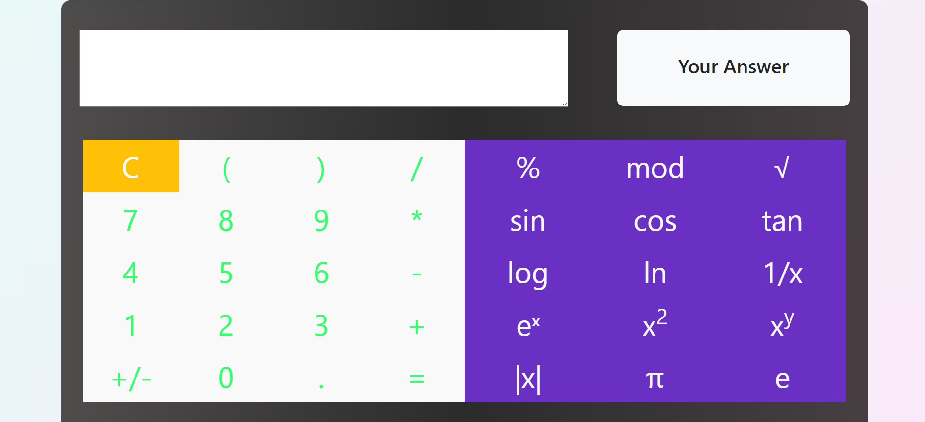 GitHub - dilshara26/Calculator: A Scientific Calculator with a ...