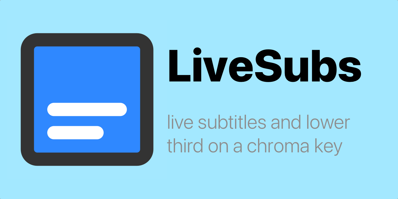 GitHub Cxhawk liveSubs Live Subtitles On A Chroma Key