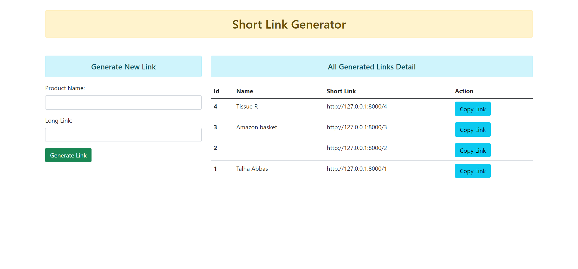 Django-Shortlink-Generator