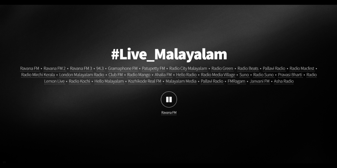 GitHub ravana69/malayalam Online radio jukebox