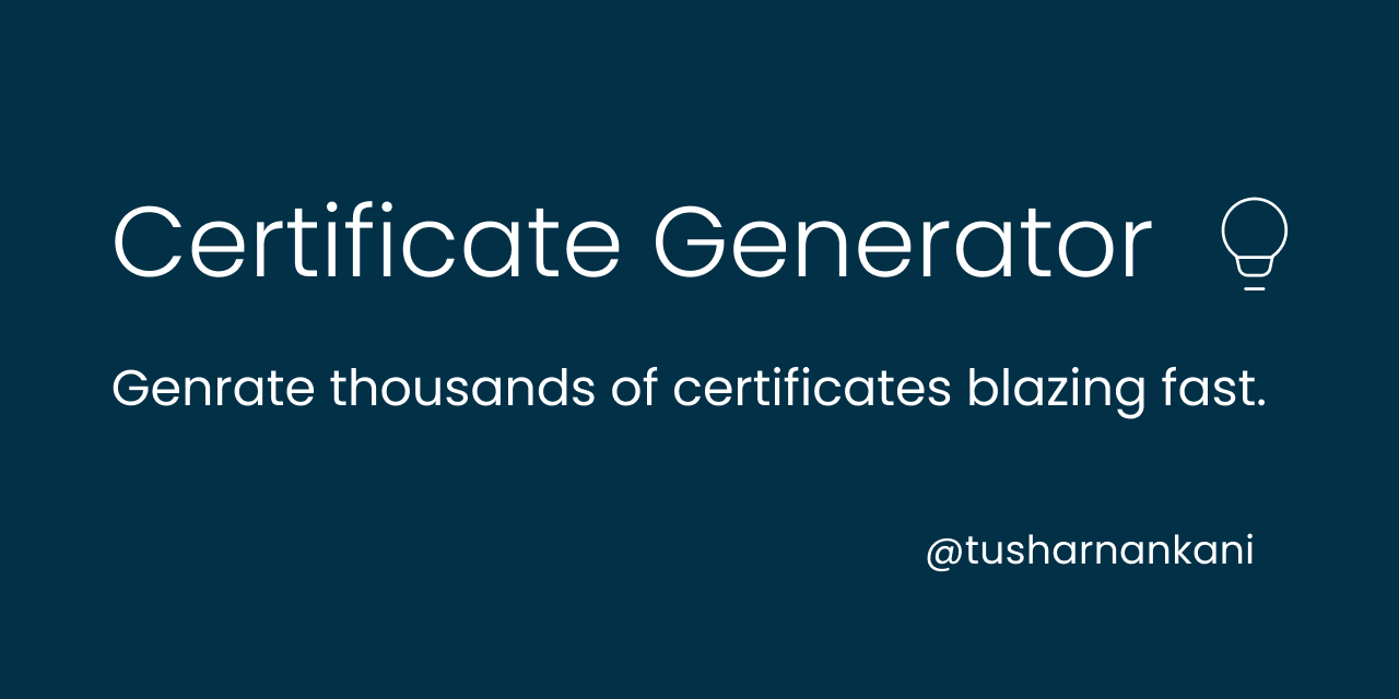 CertificateGenerator