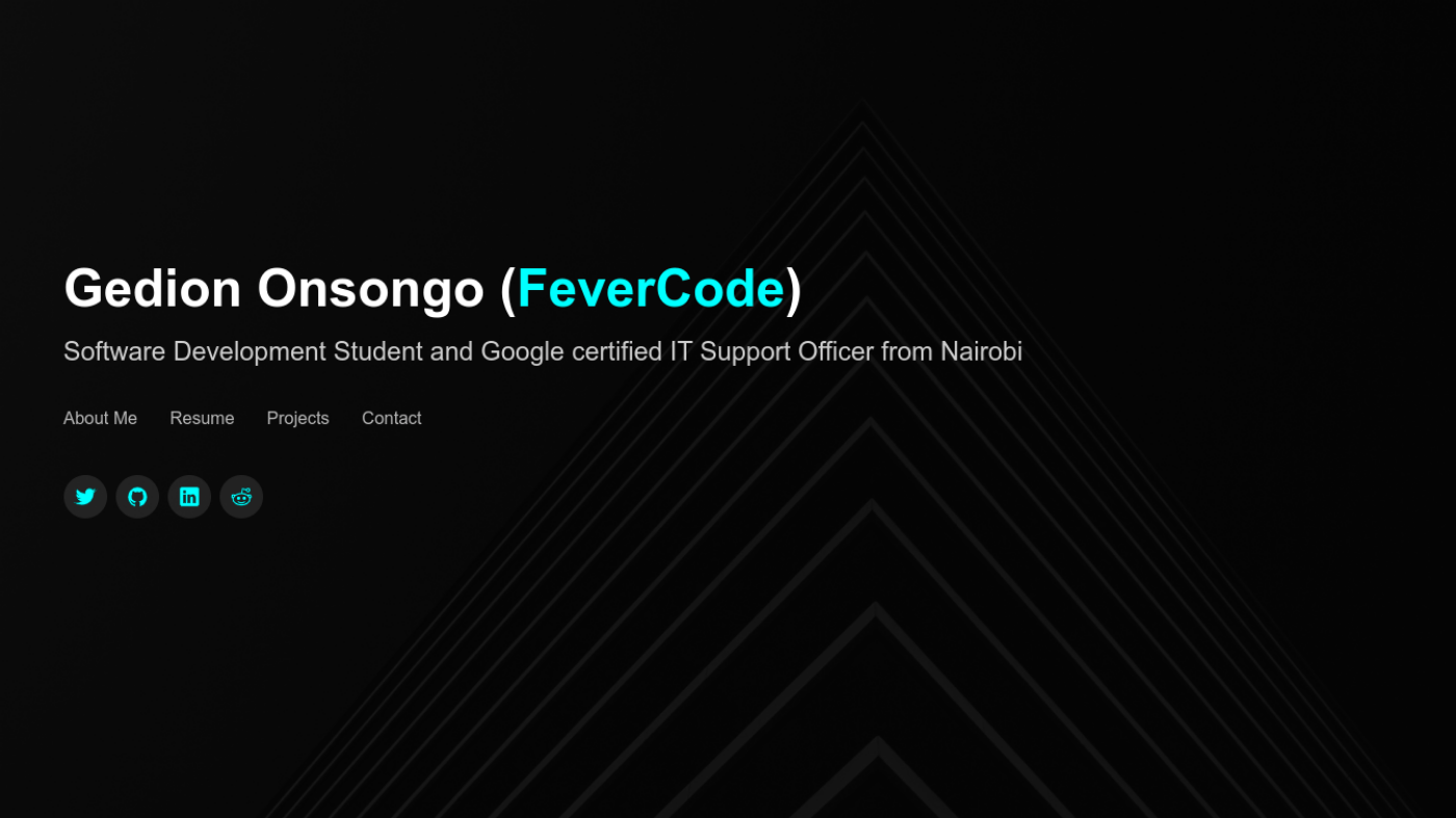 GitHub - FeverCode/Personal-Portfolio: Personal portfolio website as a ...
