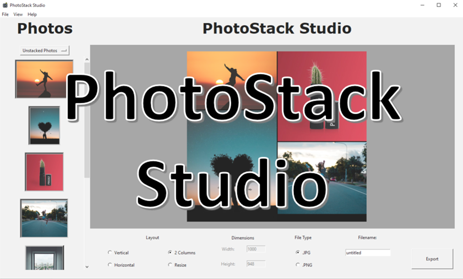 GitHub - BradneySmith/PhotoStack-Studio: A simple image editing ...