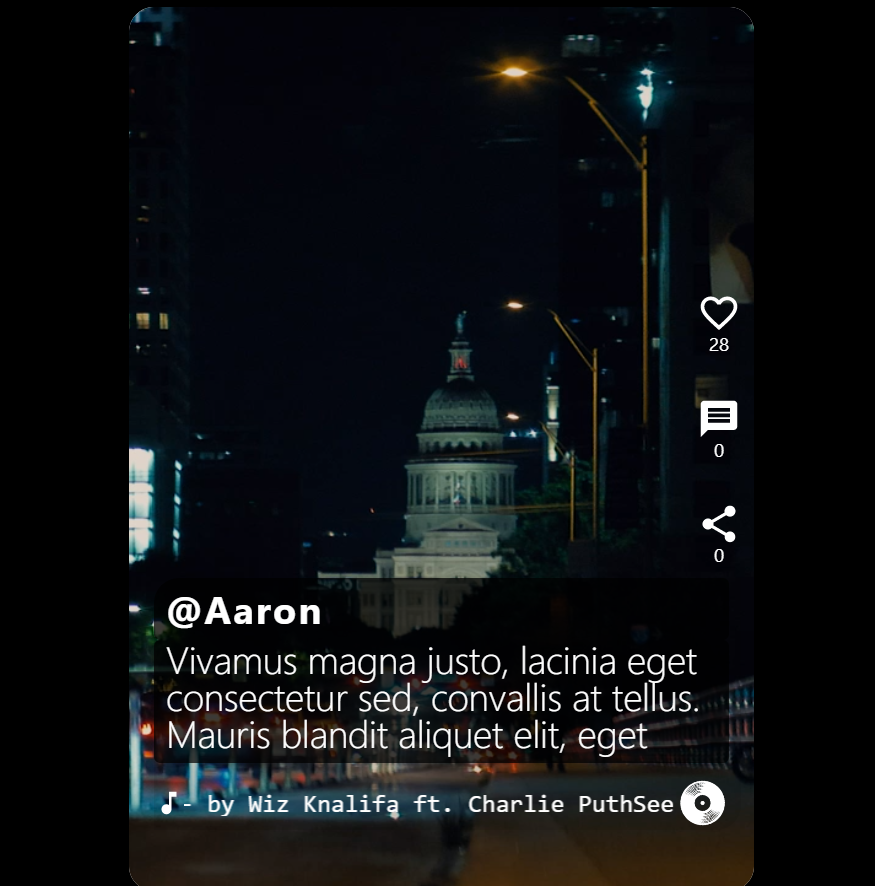 GitHub - AaronR2021/instagram-reels: basic layout of Instagram reels