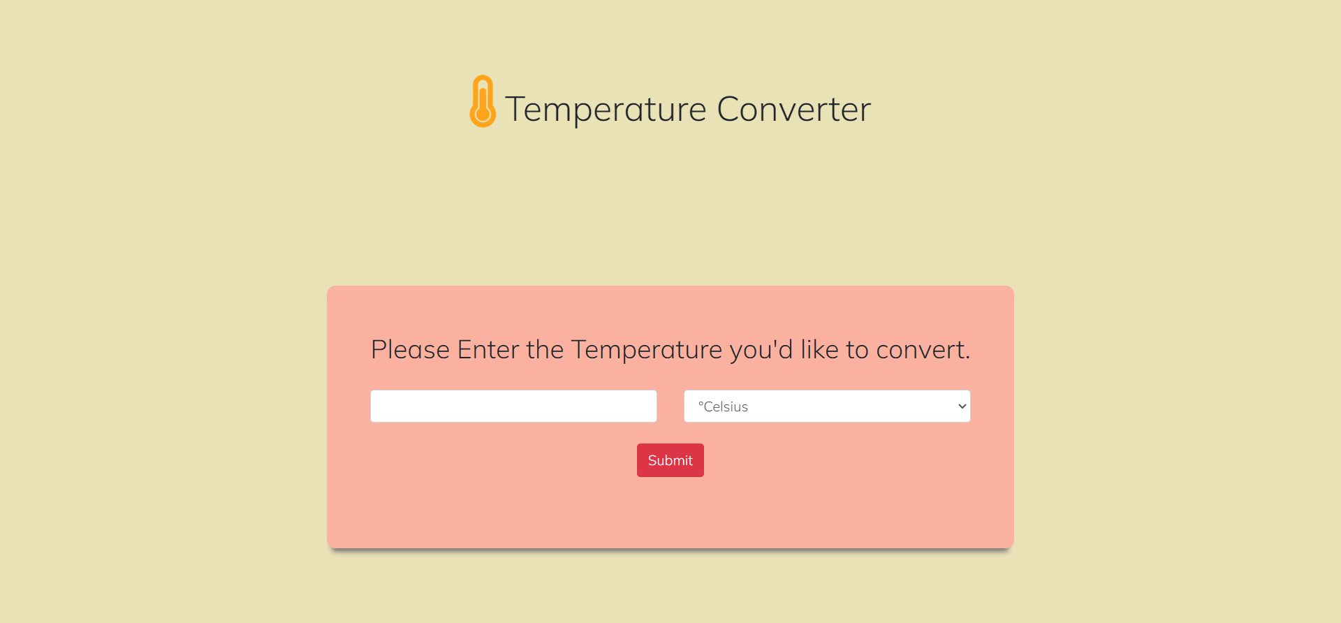 Launching Temperature Converter website using HTML and CSS