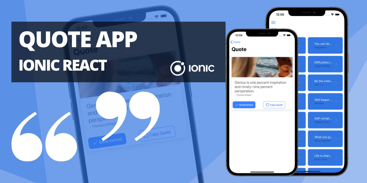 Ionic React  App UI