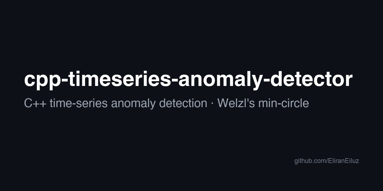 cpp-timeseries-anomaly-detector