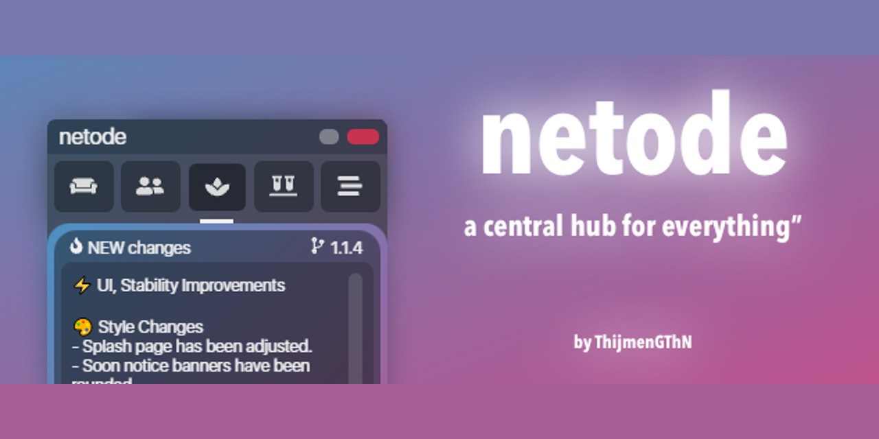 GitHub - ThijmenGThN/netode: netode is an Electron-React based ...