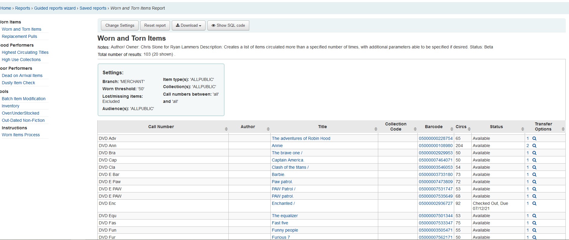 GitHub sloneccls/KohaCollectionsDevelopmentReportsSuite Faking a