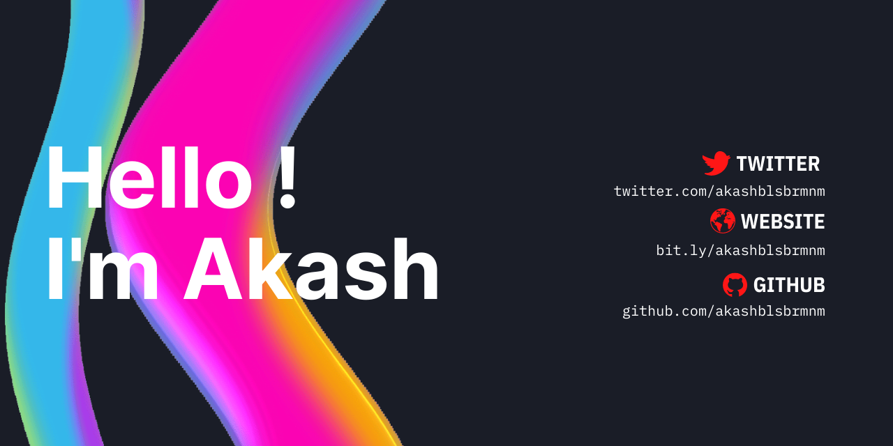GitHub - akashblsbrmnm/akashblsbrmnm: MyReadme · GitHub