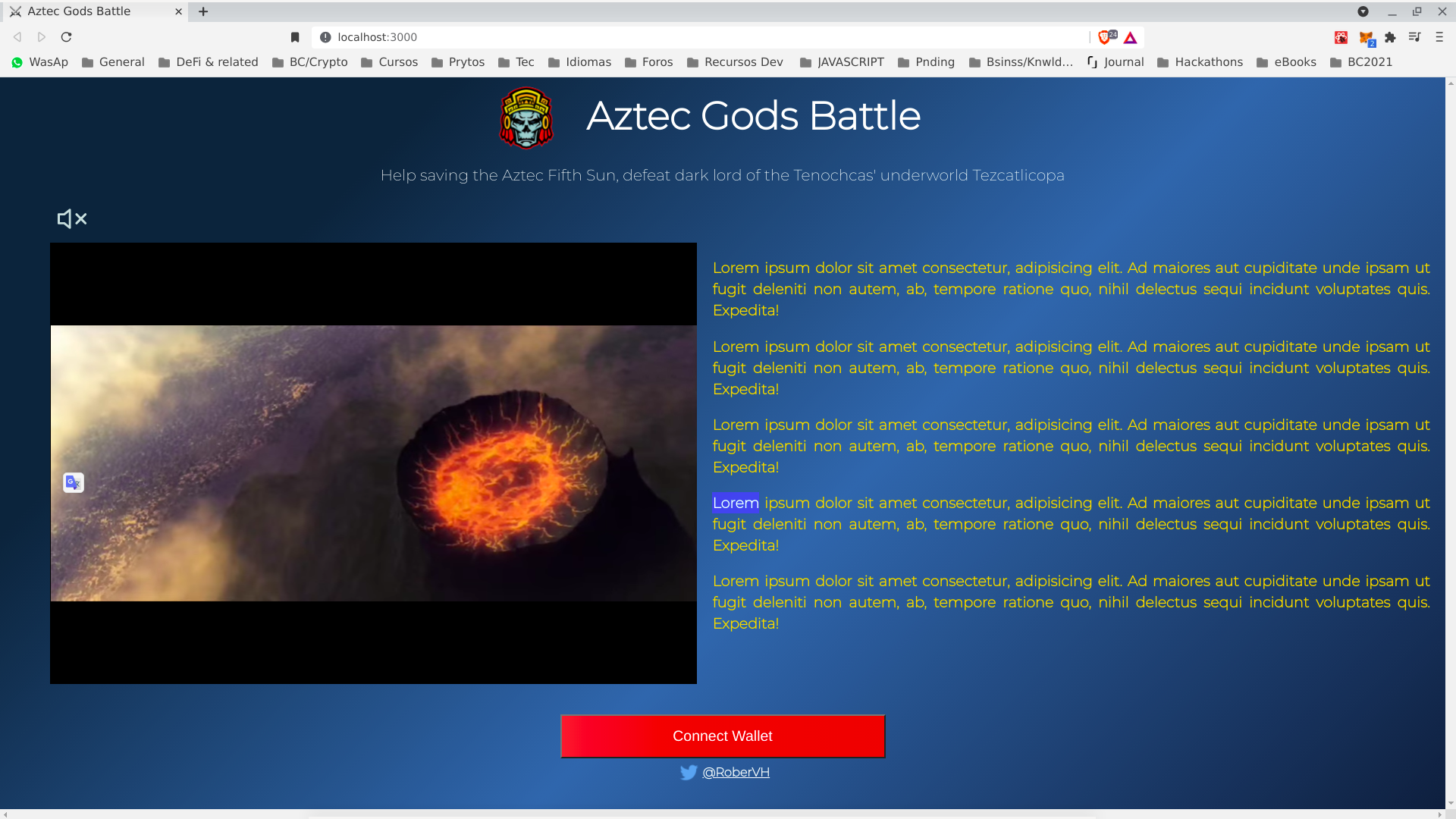 GitHub - RoberVH/nft-game-aztec-gods: My render of _bulldspace nft game ...