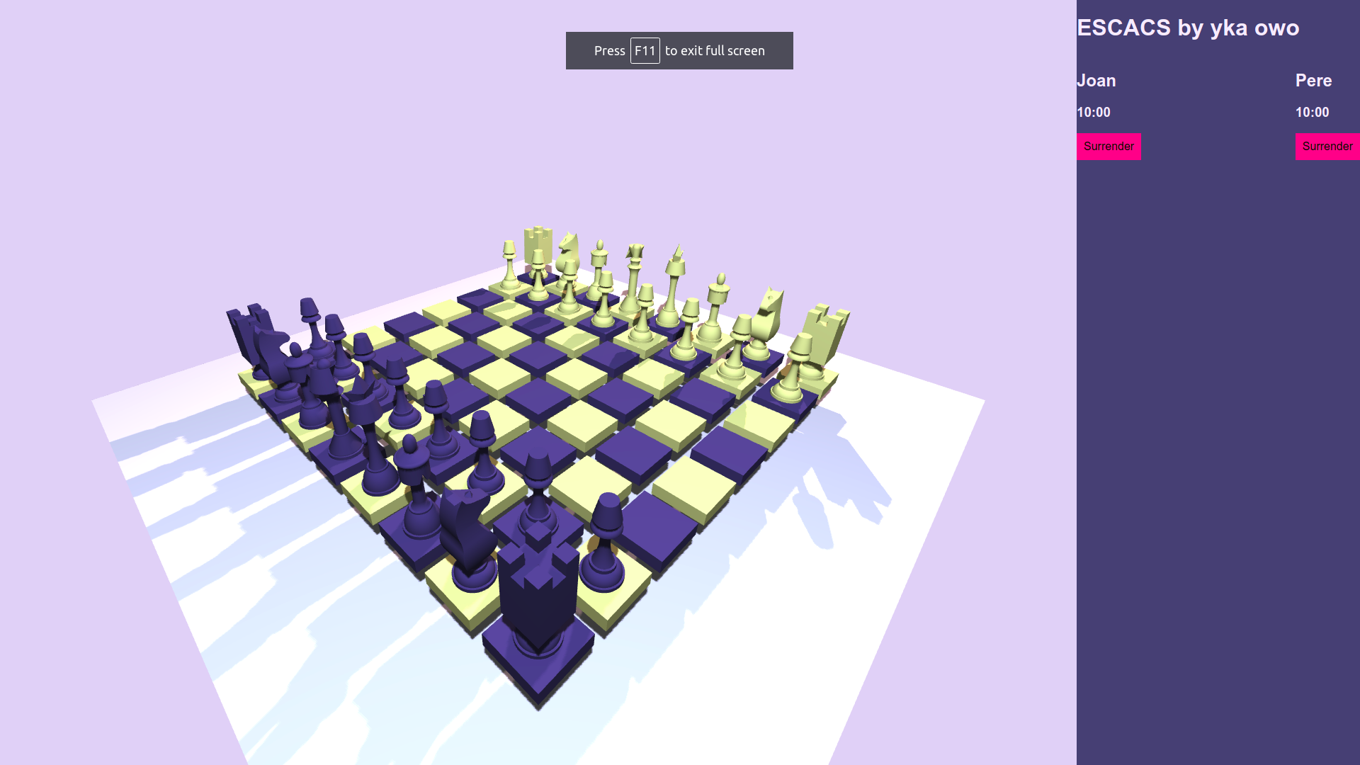 GitHub - yudakan/CHESS-THREEJS: 3D chess implemented with Three.js.