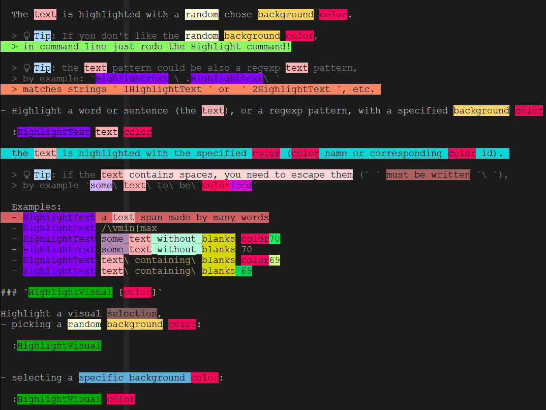 highlight.vim