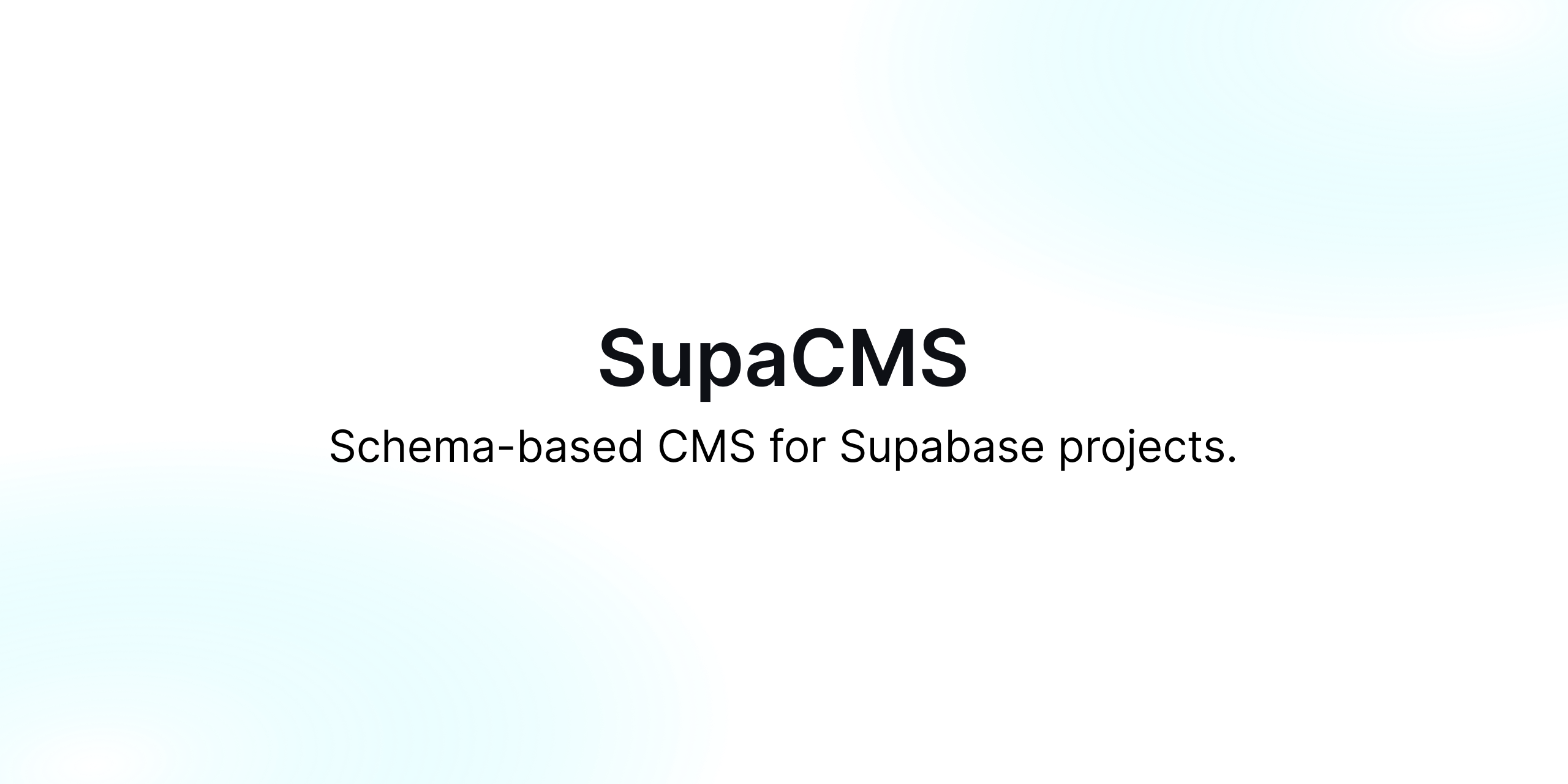 GitHub - jordienr/SupaCMS: Open Source Supabase CMS. Clone the template ...