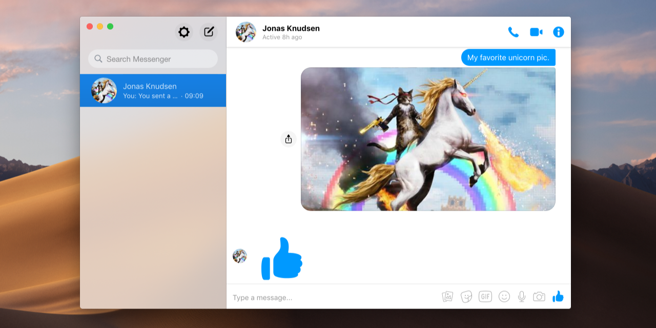 Facebook messenger mac app swift