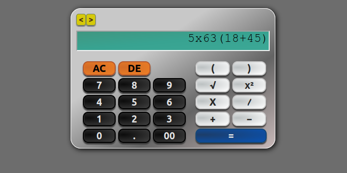 GitHub lindsaykerr/simple calculator project: A web app calculator