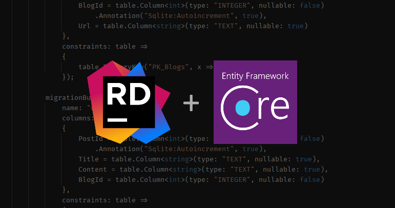 JetBrains/rider-efcore