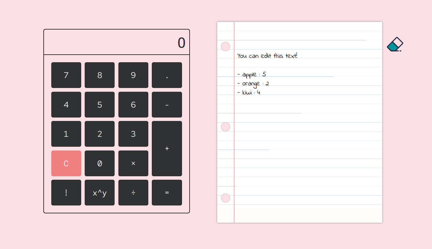 GitHub surajudas/calculatorandnotepad A simple web app with a