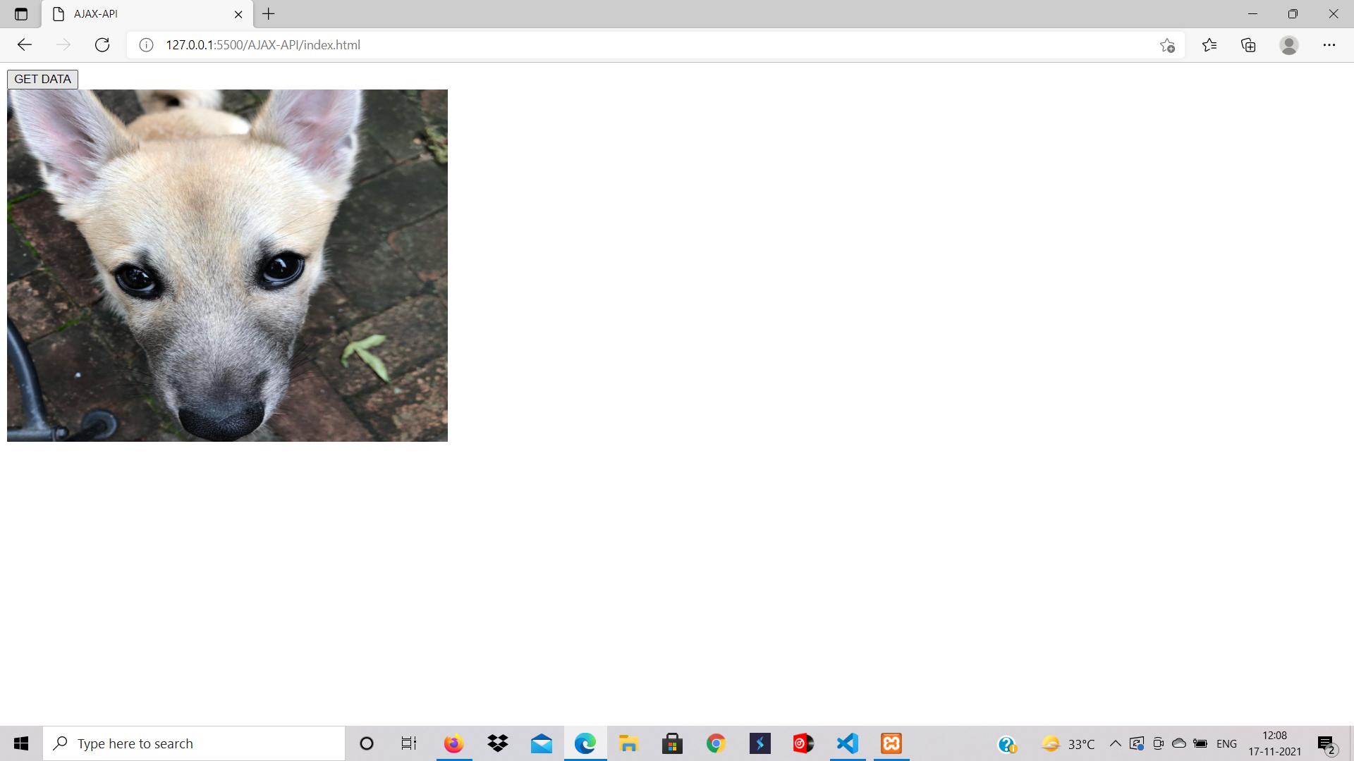 GitHub rutu21web/AJAXAPI A SIMPLE AJAXAPI example Used DOGAPI