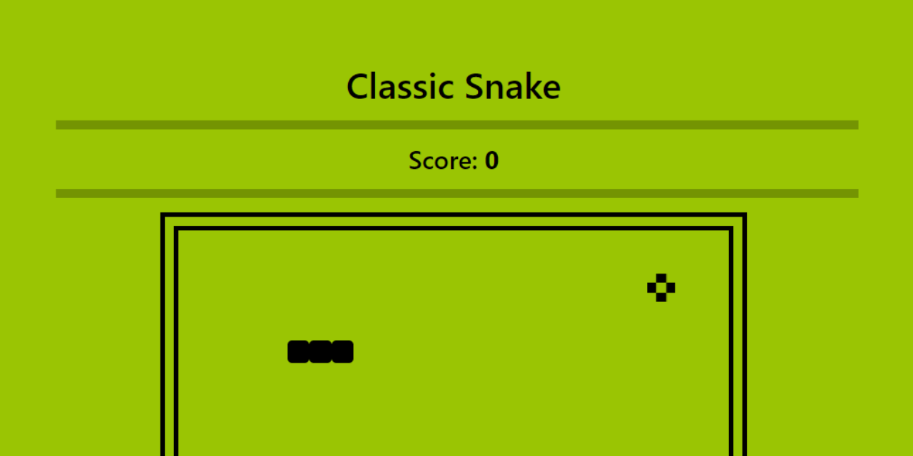 GitHub - blankode/Snake: A classic Snake game.
